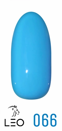 Гель-лак Leo Gel-Polish Classic 066 насичений блакитний, емаль 9 мл