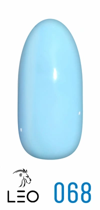 Гель-лак Leo Gel-Polish Classic 068 пастельно-блакитний, емаль 9 мл