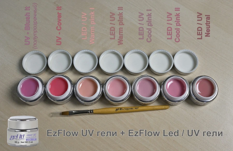 Конструюючий камуфлюючий гель EzFlow Cover it! Gel насичений рожевий 14 г
