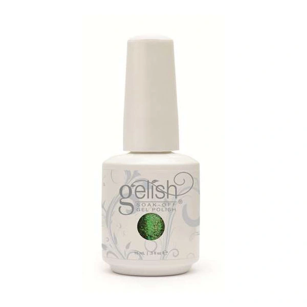 Гель-лак Harmony Gelish Just What I Wanted! темно-зелений, щільні блискітки 15 мл