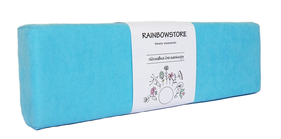 Підлоктоніки для манікюру Rainbowstore Armrest Velour Sea breeze бірюзовий