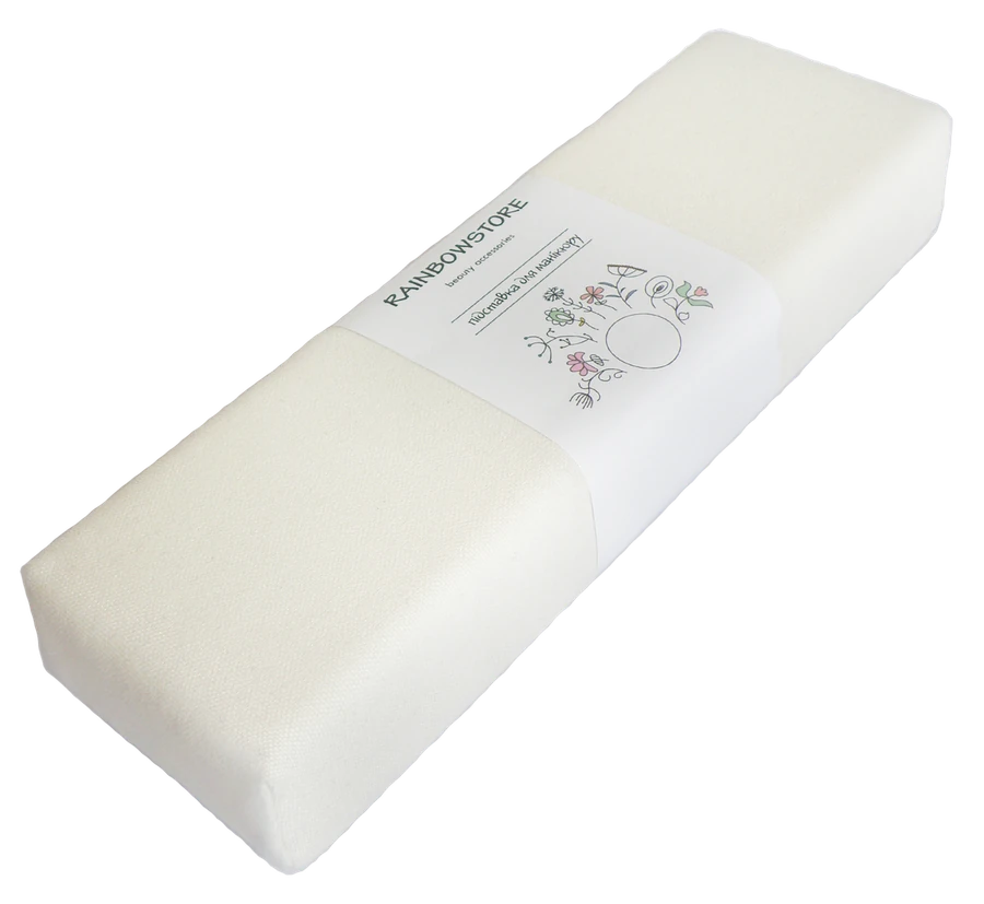 Підлоктоніки для манікюру Rainbowstore Armrest Velour Ivery слонова кістка