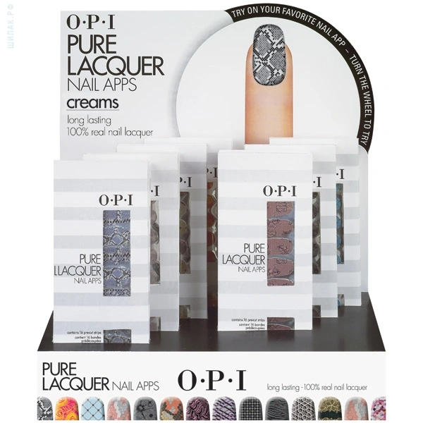 Лакові наклейки на нігті OPI Pure Lacquer Nail Apps