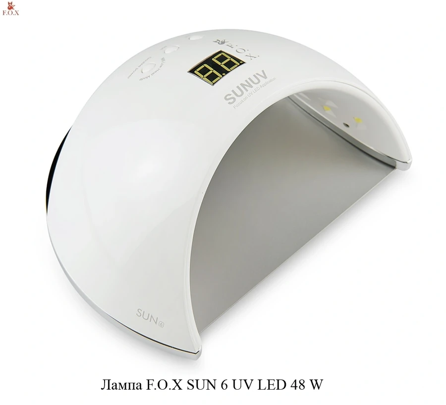 UV/LED лампа 2 в 1 FOX SUN 6 UV LED 48 W