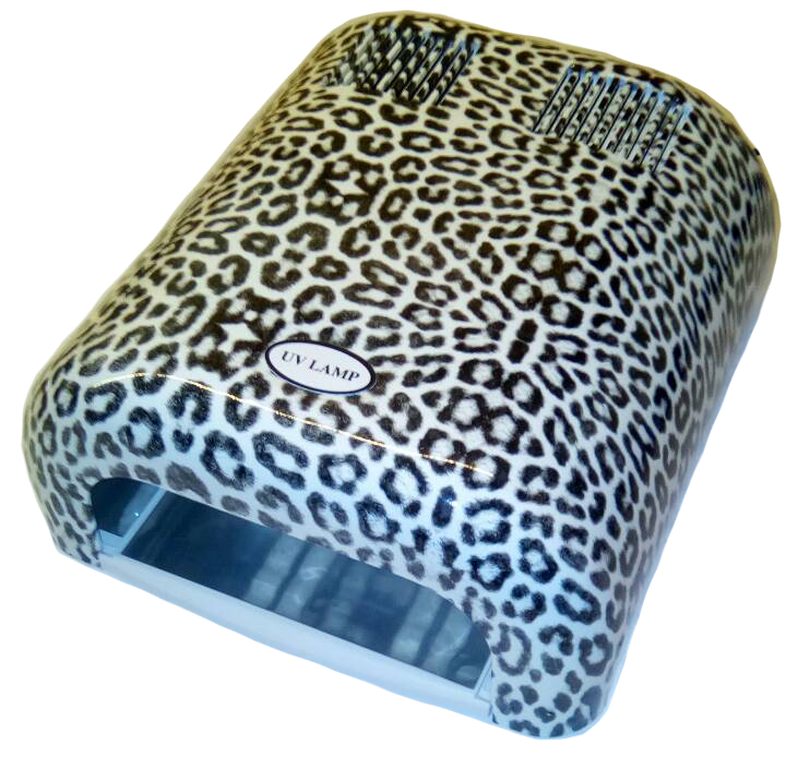 УФ Лампа 36 Вт авторський принт YRE UV Lamp 36W White Leopard Print білий леопард