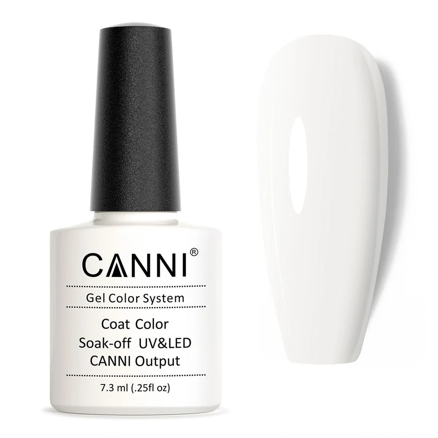 Гель-лак Canni Gel Polish №239 Milky White білий молочний, емаль 7,3 мл