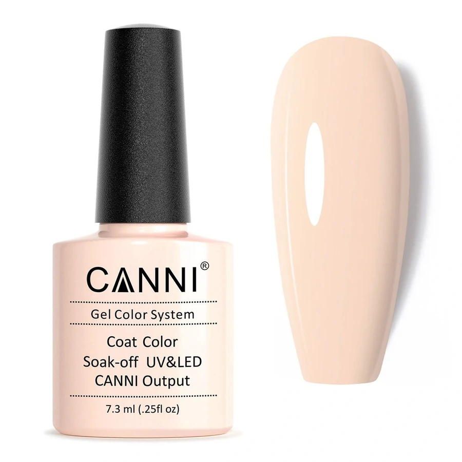 Гель-лак Canni Gel Polish №240 Nude Pink тілесний рожевий, емаль 7,3 мл