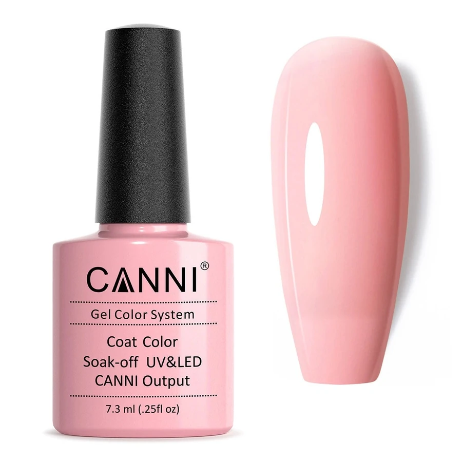 Гель-лак Canni Gel Polish №245 Smoke Pink димчастий рожевий, емаль 7,3 мл