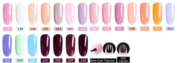 Гель-лак Canni Gel Polish №246 Gray Pink сірий рожевий, емаль 7,3 мл