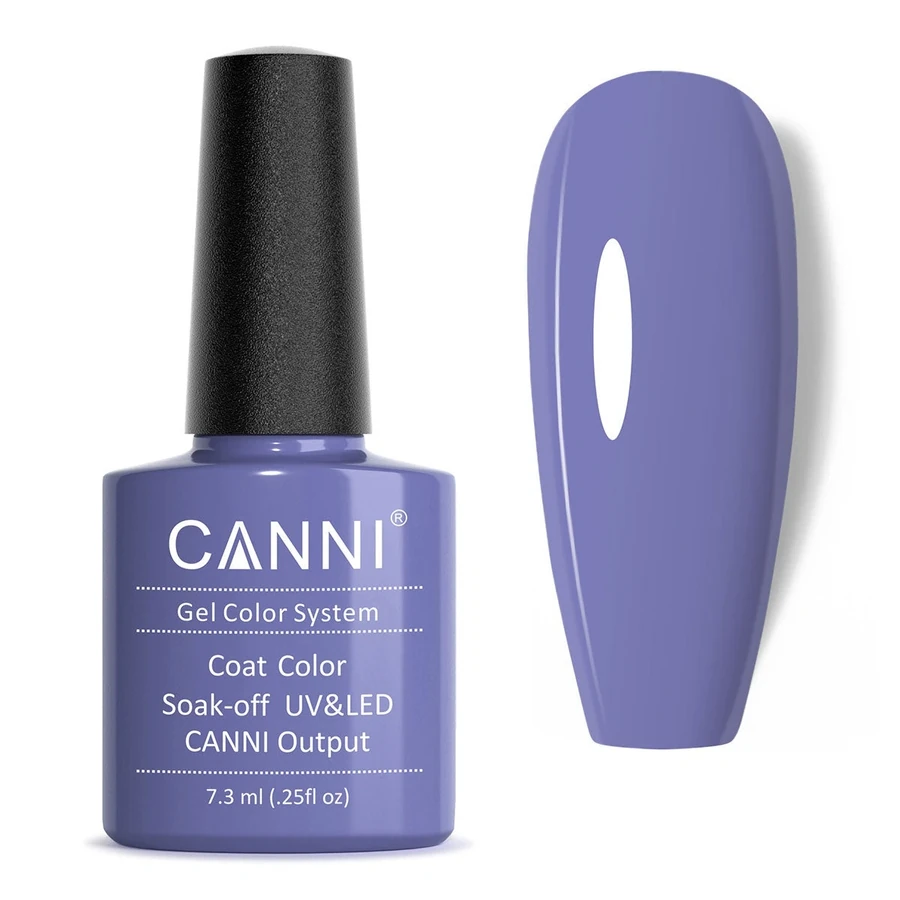 Гель-лак Canni Gel Polish №252 Lavender Purple насичений лавандовий, емаль 7,3 мл