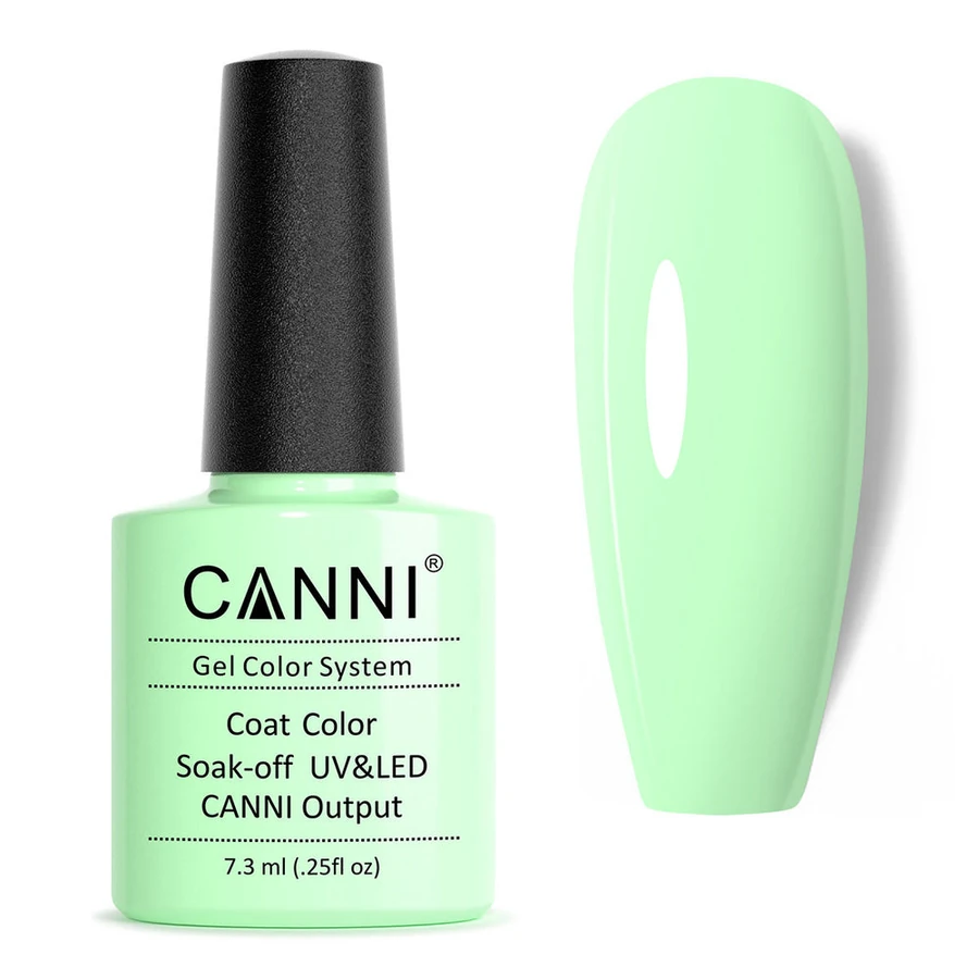 Гель-лак Canni Gel Polish №253 Mint Cream м`ятний кремовий, емаль 7,3 мл