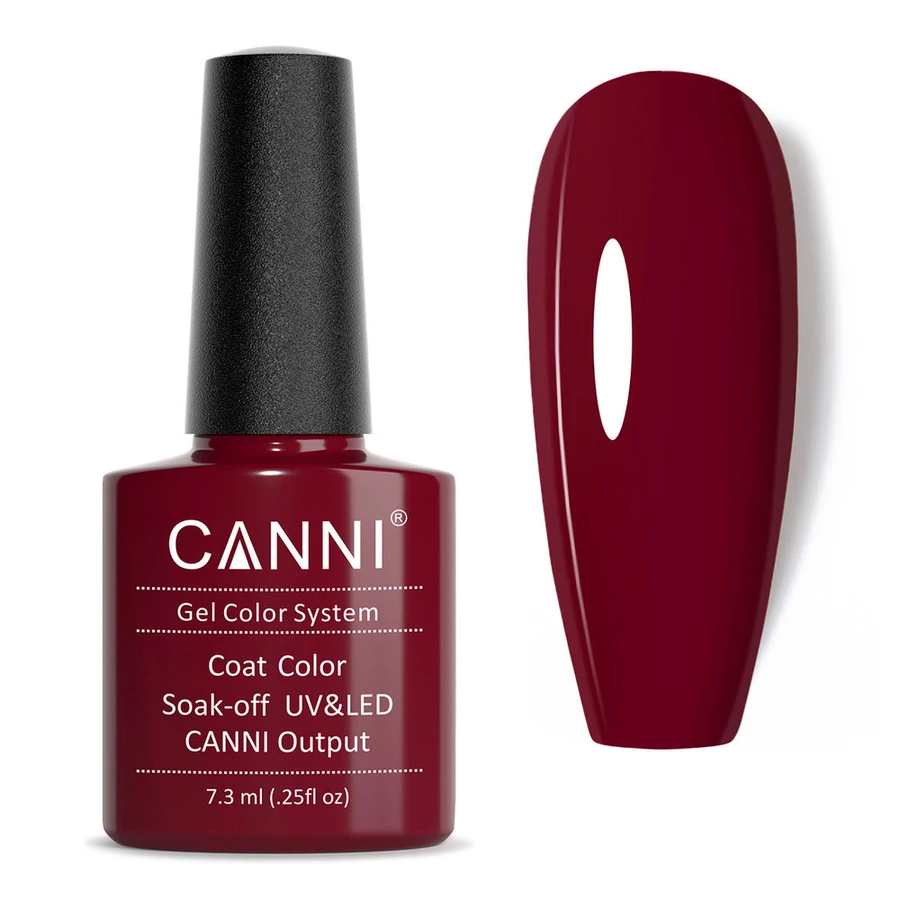 Гель-лак Canni Gel Polish №257 Dark Red темно-червоний, емаль 7,3 мл