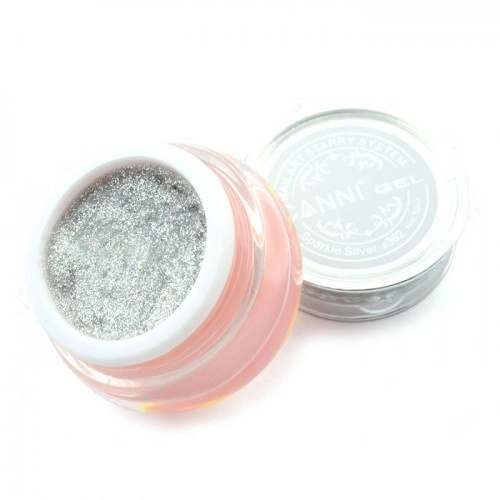 Гель Зоряний пил Canni Starry Gel №362 голографічне срібло 10 мл