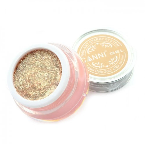 Гель Зоряний пил Canni Starry Gel №363 голографічне золото 10 мл
