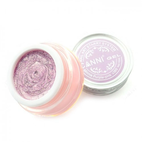 Гель Зоряний пил Canni Starry Gel №369 бежево-рожевий 10 мл