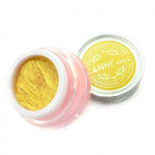 Гель Зоряний пил Canni Starry Gel №373 жовтий 10 мл