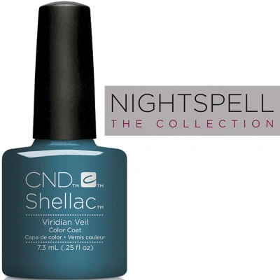 Гель-лак CND Shellac Viridian Veil бірюзовий, перламутровий 7,3 мл