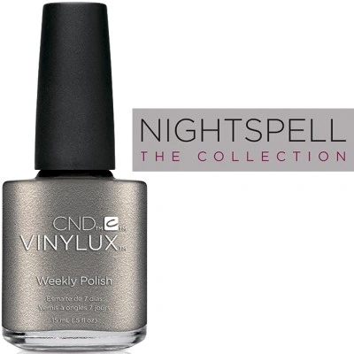 Лак CND VINYLUX 253 Mercurial сіро-оливковий з перламутровим мікроблиском 15 мл