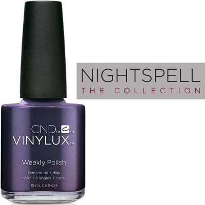 Лак CND VINYLUX 254 Eternal Midnight фіолетово-синій з відливом 15 мл