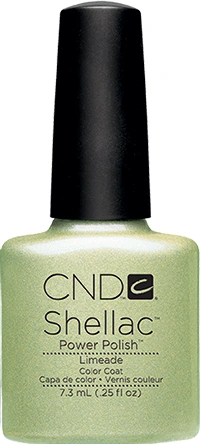 Гель-лак CND Shellac Limeade салатовий, насичений мікроблиск 7,3 мл