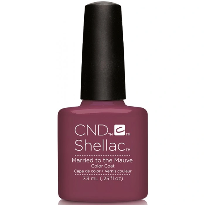 Гель-лак CND Shellac Married To Mauve світло-баклажановий, емаль 7,3 мл