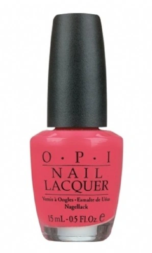 Лак OPI Charged Up Cherry рожевий з кораловим відтінком, емаль 15 мл