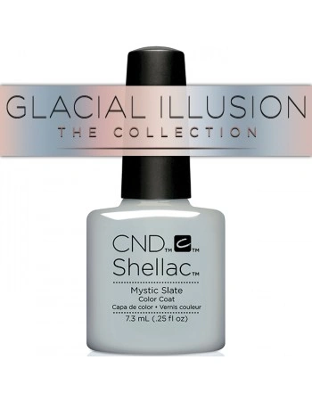 Гель-лак CND Shellac Mystic Slate сіро-блакитний, емаль 7,3 мл