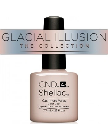 Гель-лак CND Shellac Cashmere Wrap щільний бежевий, емаль 7,3 мл