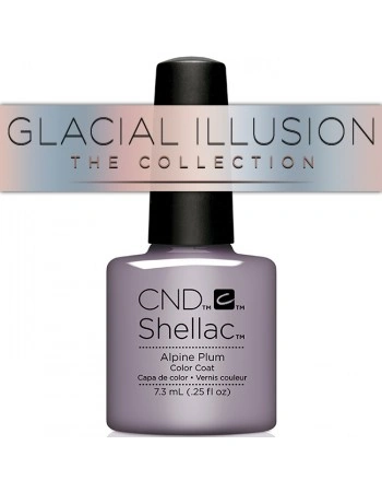 Гель-лак CND Shellac Alpine Plum фіолетово-сірий, емаль 7,3 мл