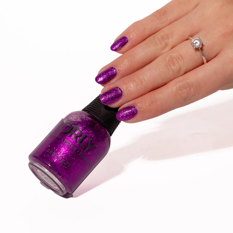 Гель-лак ORLY Gel FX Bubbly Bombshell фіолетово-рожевий, з блискітками 9 мл