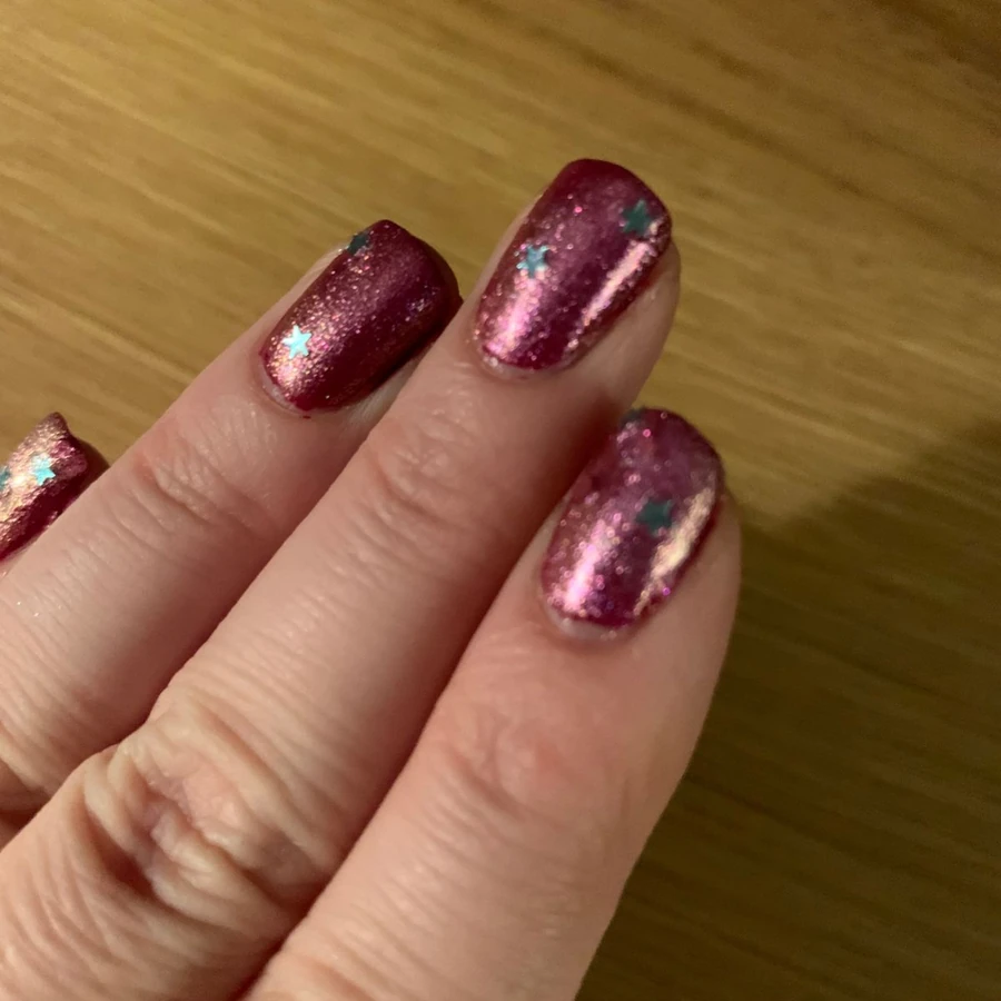 Гель-лак ORLY Gel FX Anything Goes срібний, з блакитними та рожевими фігурками 9 мл