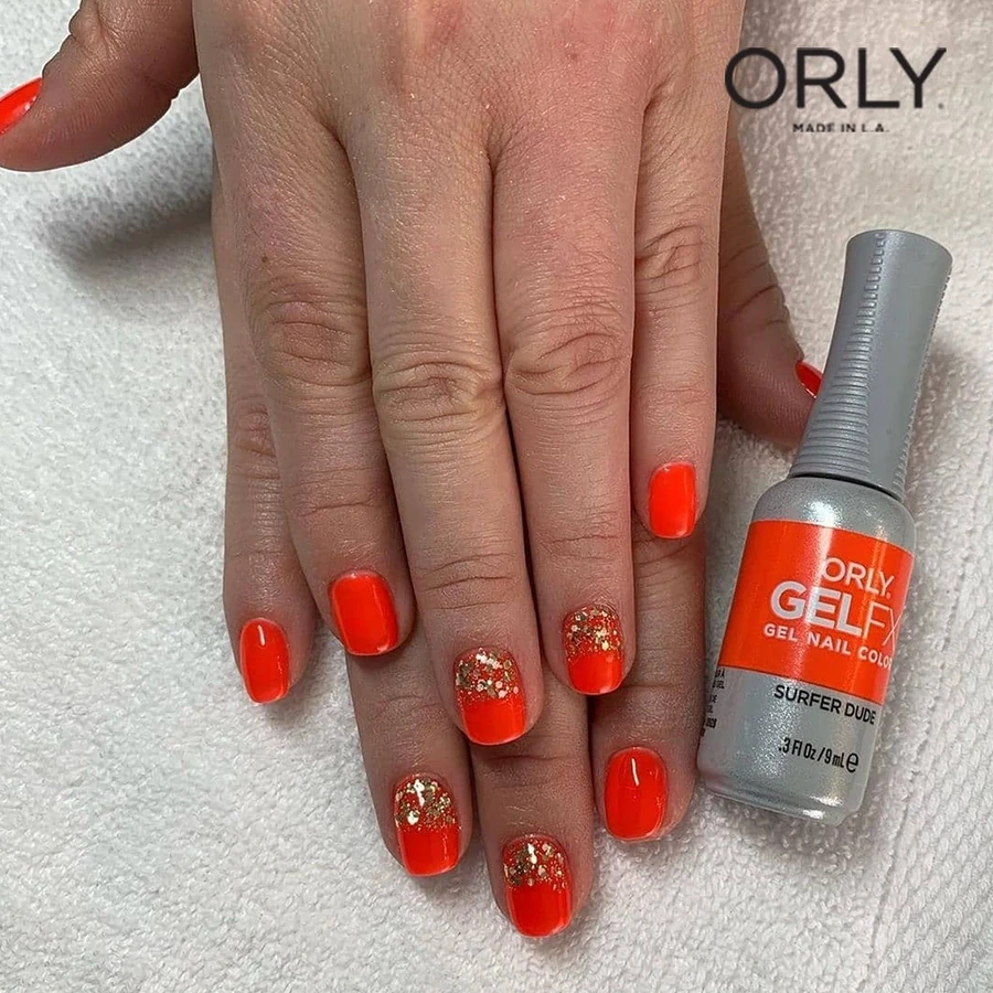 Гель-лак ORLY Gel FX Surfer Dude яскраво-помаранчевий, неоновий 9 мл