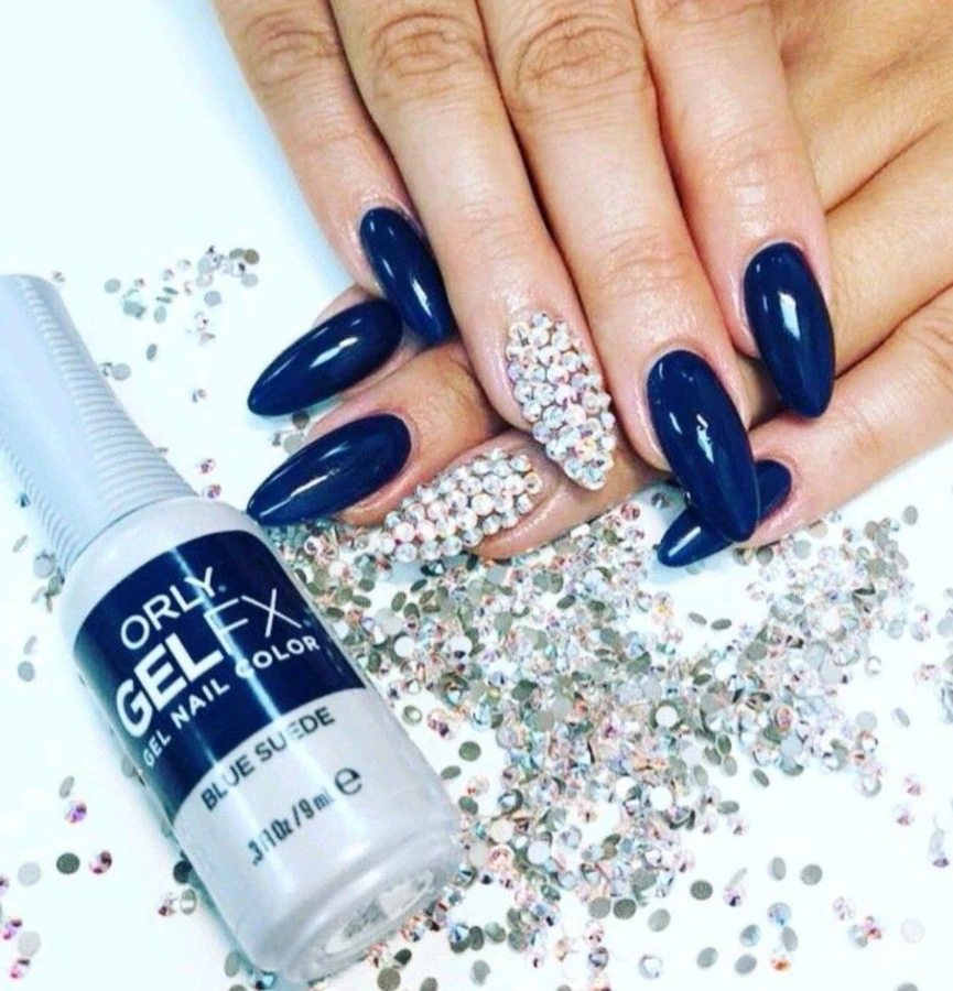 Гель-лак ORLY Gel FX Blue Suede синій з легким зеленим підтоном, емаль 9 мл