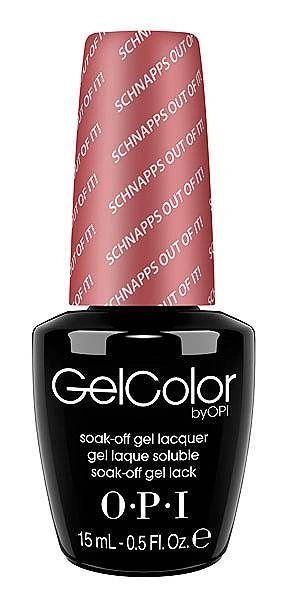 Гель-лак OPI Schnapps Out of It! приглушений цегляно-рожевий з мікроблиском 15 мл