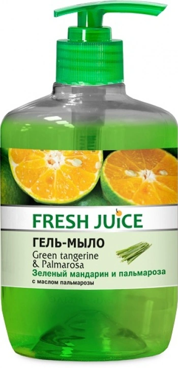 Гель-мило для тіла Зелений апельсин і пальмароза Fresh Juice Gel-Soap Green Tangerine&Palmarosa 460 мл