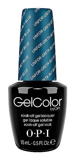 Гель-лак OPI Unfor-Greta-Bly Blue бірюза, перламутр 15 мл