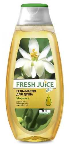 Гель-масло для душу Fresh Juice Gel-Oil For Shower Moringa 400 мл
