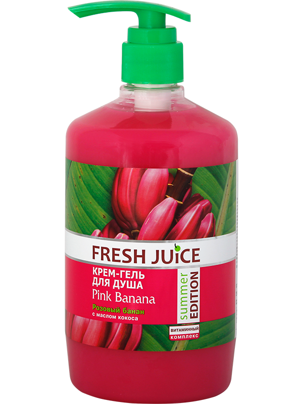 Крем-гель для душу Fresh Juice Shower Gel Pink Banana 750 мл