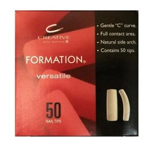 Типси з повною контактною зоною №10, 50 шт CND Clear Formation Tips №10