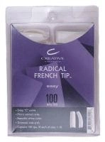 Типси з мікроконтактною зоною асорті 100 шт CND Radical French Tips 100 шт