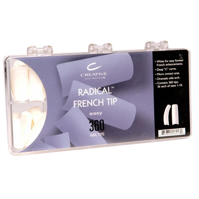 Типси з мікроконтактною зоною асорті 360 шт CND Radical French Tips 360 шт