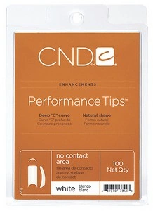 Типси без контактної зони асорті 100 шт CND White Performance Tips 100 шт