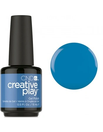 Гель-лак CND Creative Play 437 Skinny Jeans яскравий темно-блакитний, емаль 15 мл