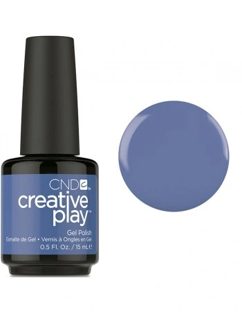 Гель-лак CND Creative Play 454 Steel The Show приглушений синьо-фіолетовий, емаль 15 мл