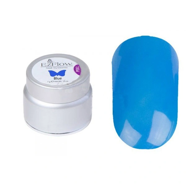 Кольоровий гель для дизайну синій #42086 EzFlow Gel It Blue 7 г