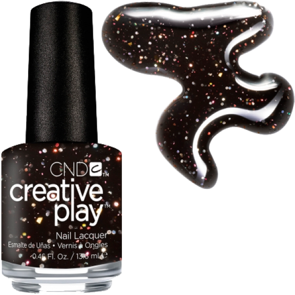 Гель-лак CND Creative Play 450 Nocturne If Up шоколадний, з блискітками 15 мл