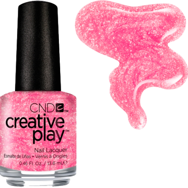 Гель-лак CND Creative Play 473 Lmao рожевий, з блискітками 15 мл