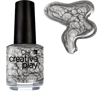 Гель-лак CND Creative Play 446 Polish My Act срібний, металік 15 мл