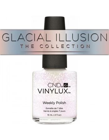 Лак CND Vinylux 262 Ise Bar срібний, з блискітками 15 мл