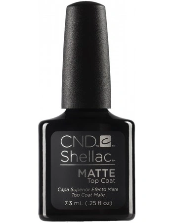 Закріплювач для гель-лаку матовий, приглушений CND Shellac Matte Top Coat 7,3 мл